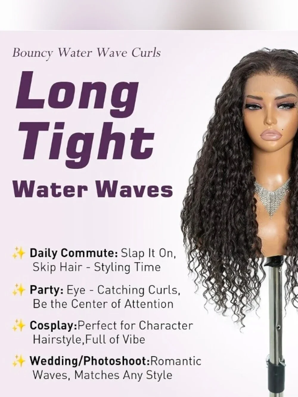Water Wave Lace Front Wig